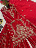 Top And Plazzo With Dupatta