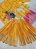 Top And Plazzo with dupatta