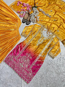 Top And Plazzo with dupatta