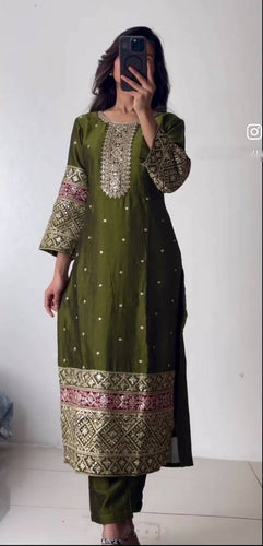 Presenting New Cinon Top-Pent and Dupatta Set Fully Stitched Ready To Wear
