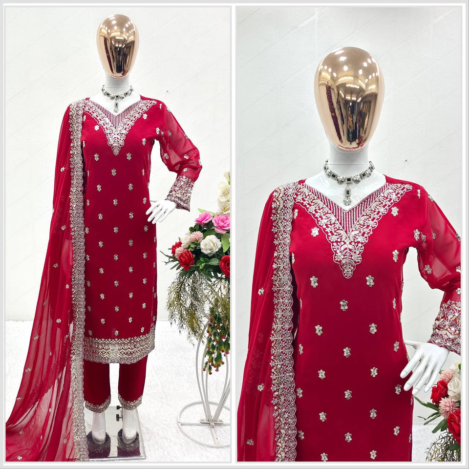 Launching New Disine Top-Plazzo With Dupatt Set*