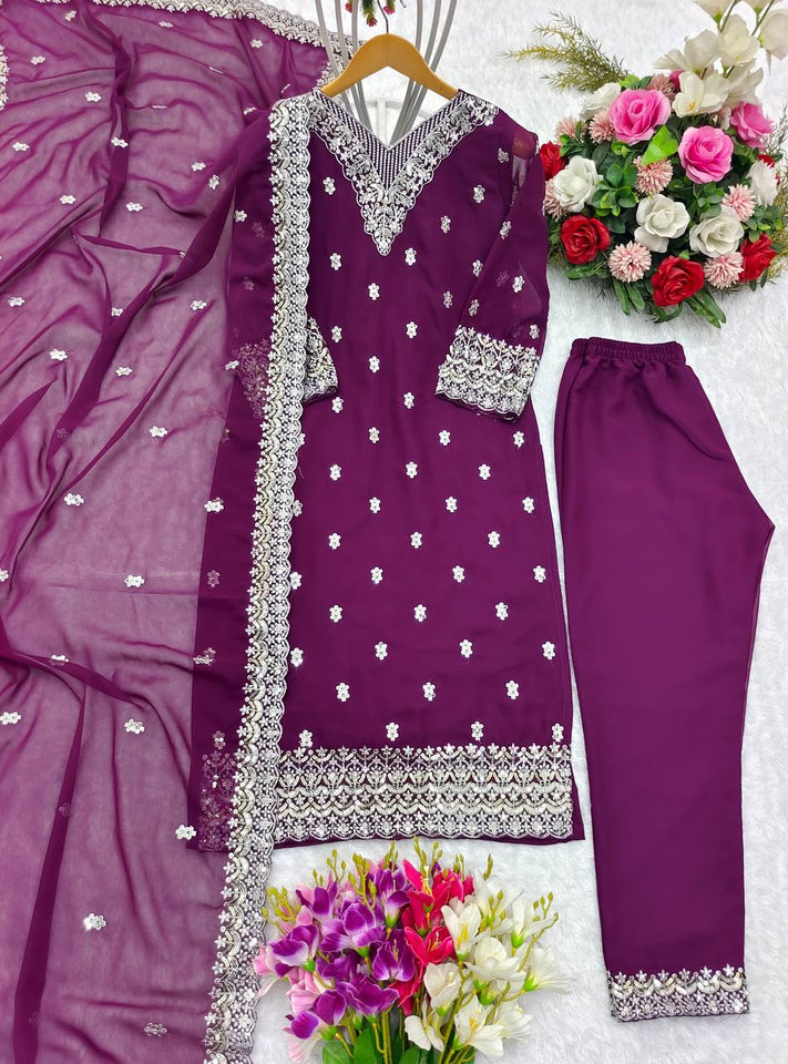 Launching New Disine Top-Plazzo With Dupatt Set*