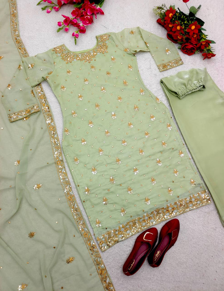 Launching New Disine Top-Plazzo With Dupatt Set*