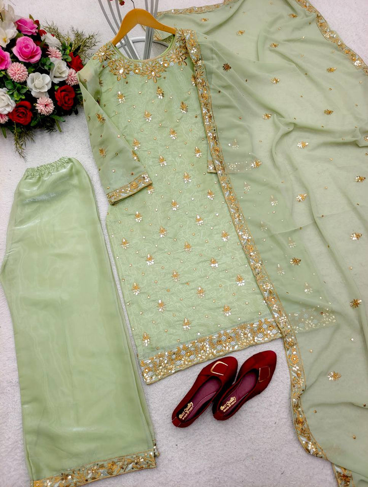 Launching New Disine Top-Plazzo With Dupatt Set*