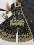 Top And Plazzo With dupatta