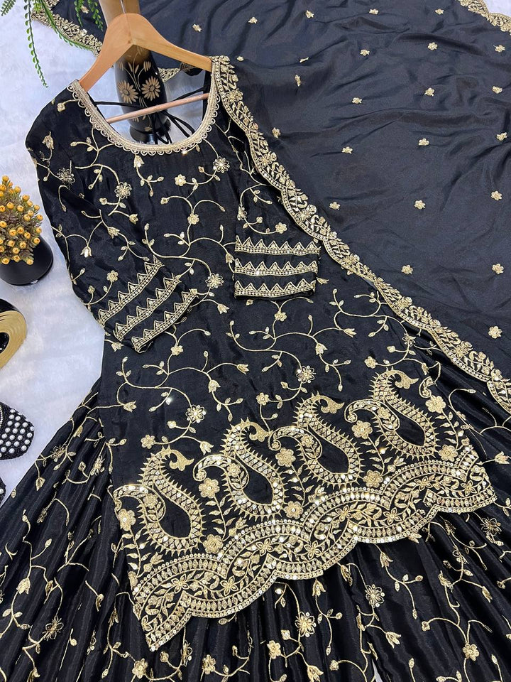 Top And Plazzo With dupatta