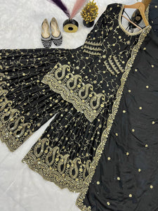 Top And Plazzo With dupatta