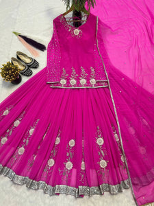 Top And Lehanaga With Dupatta