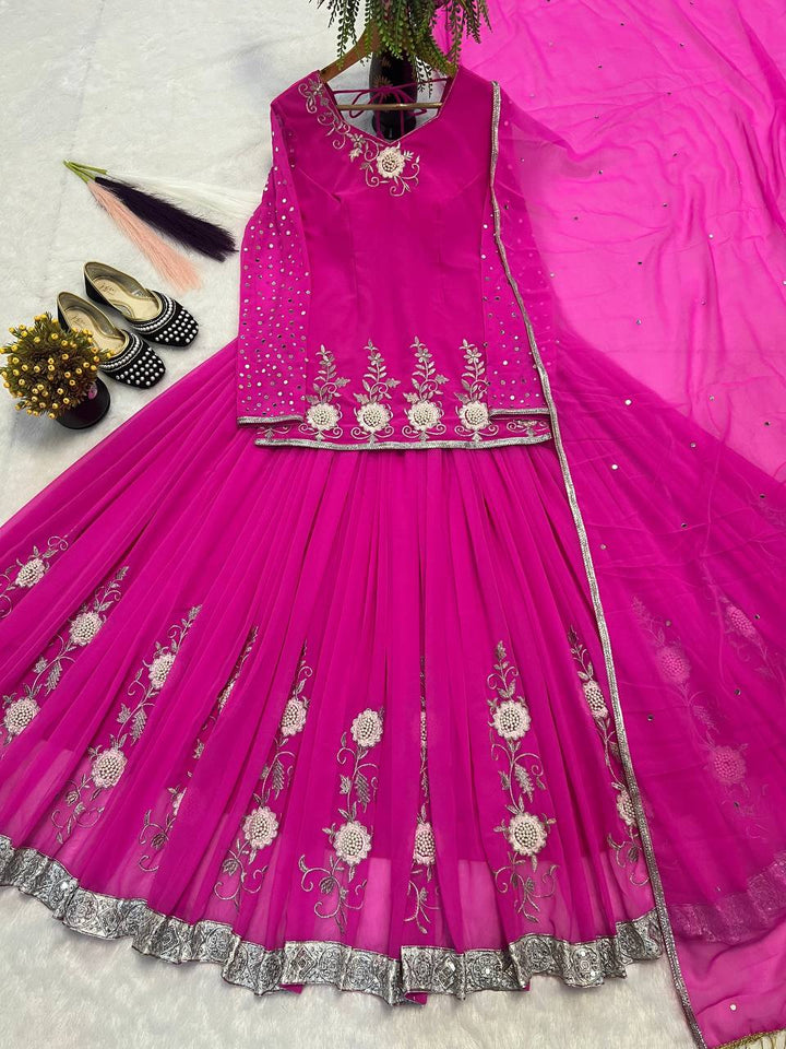 Top And Lehanaga With Dupatta