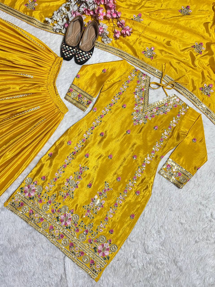 Top And Plazzo with dupatta