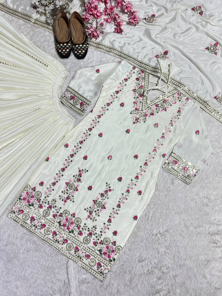 Top And plazzo With Dupatta