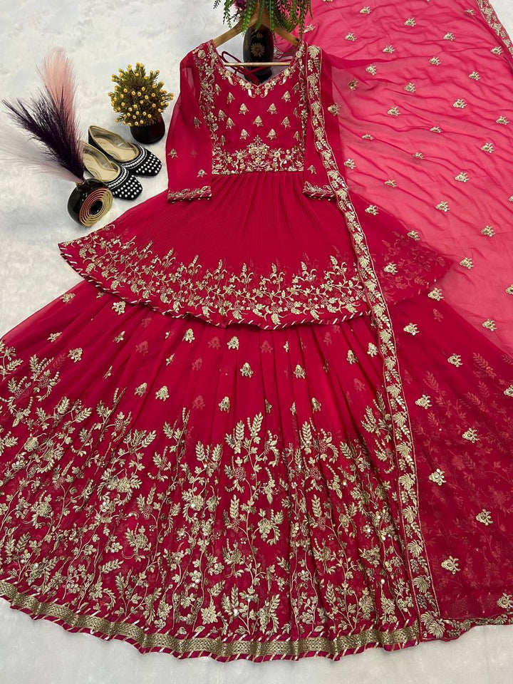 Top And lehanaga With Dupatta