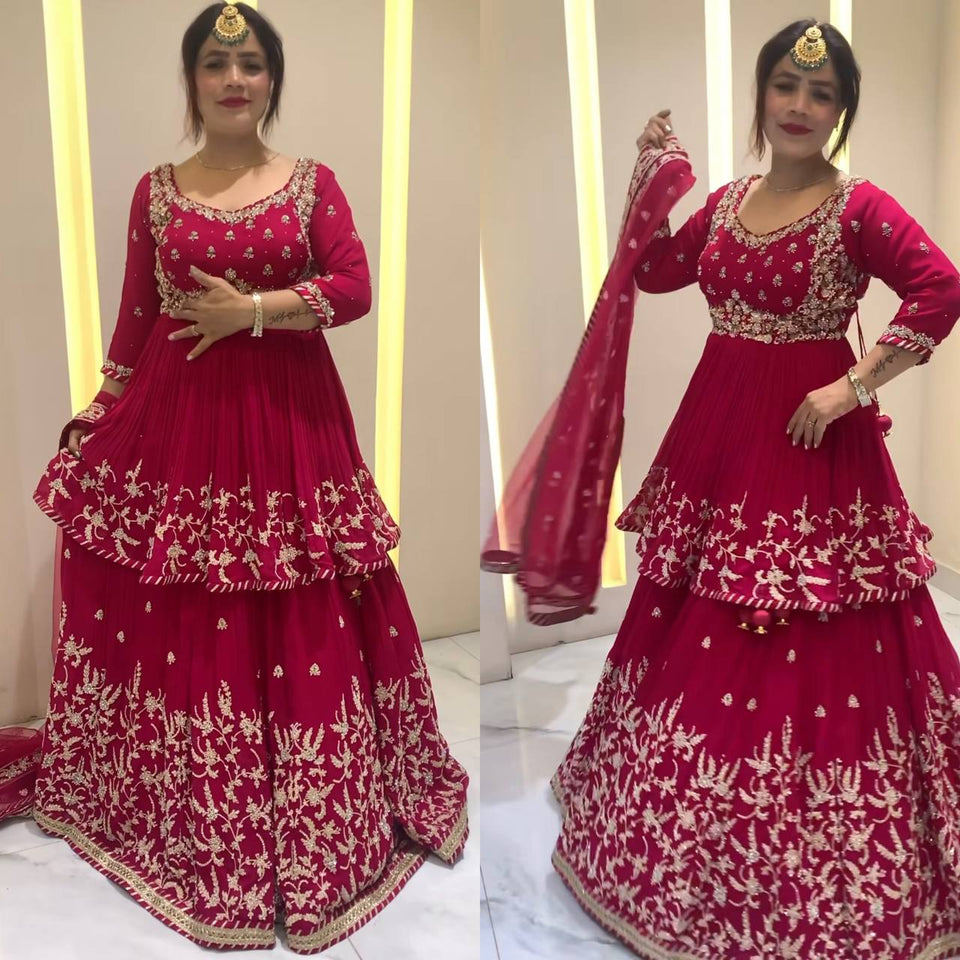 Top And lehanaga With Dupatta