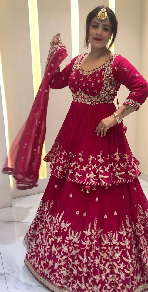 Top And lehanaga With Dupatta