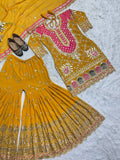 Top And Plazzo With Dupatta