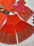 Top And  Sharara With Dupatta