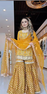 Launching New Designer Party Wear Look Top , Sharara Plazzo  and Dupatta