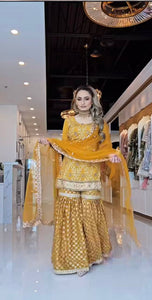 Launching New Designer Party Wear Look Top , Sharara Plazzo  and Dupatta