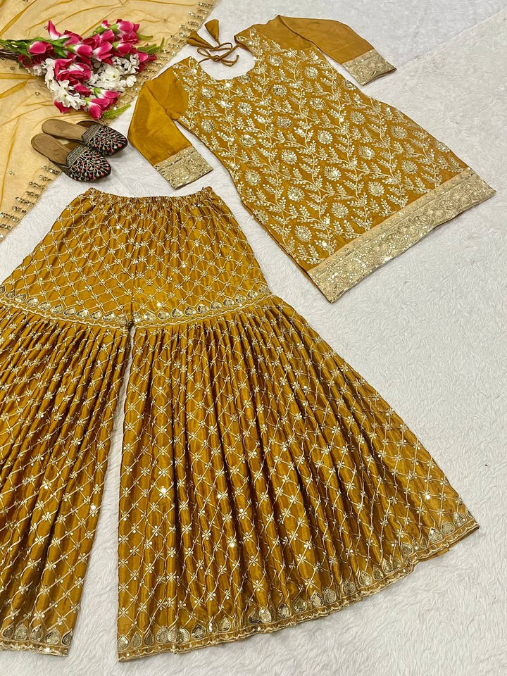 Launching New Designer Party Wear Look Top , Sharara Plazzo  and Dupatta