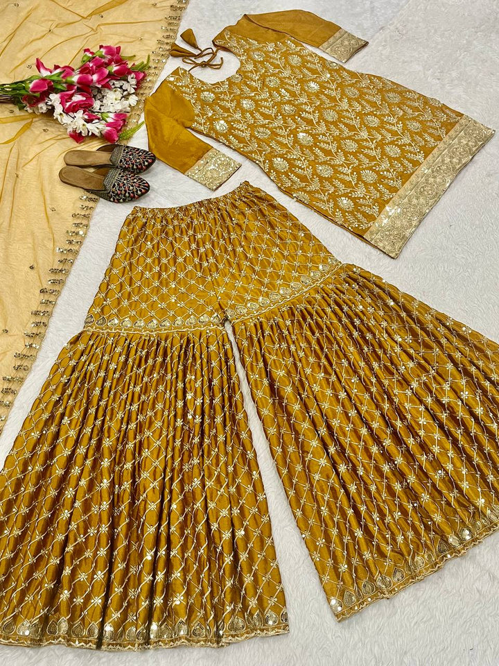 Launching New Designer Party Wear Look Top , Sharara Plazzo  and Dupatta