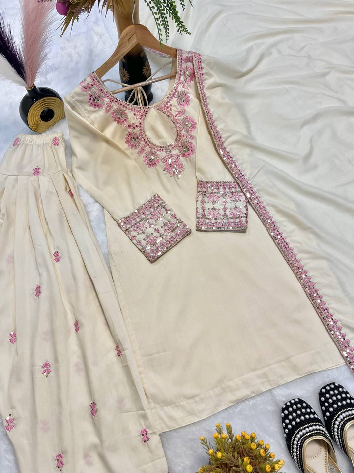 New Launching Đěsigner Party Wear Look top with farshi salwar*