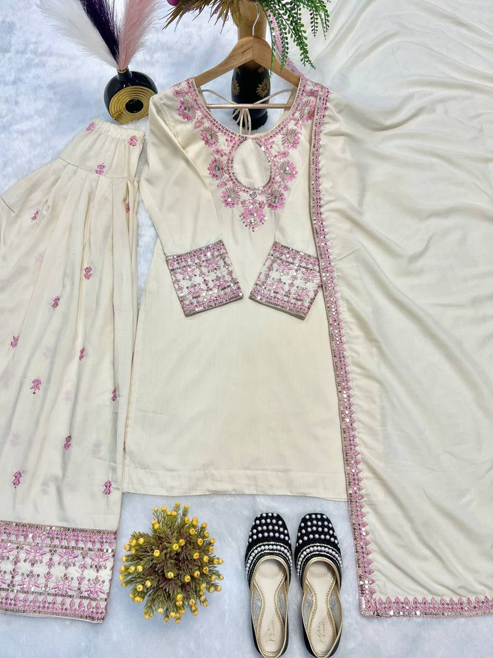 New Launching Đěsigner Party Wear Look top with farshi salwar*