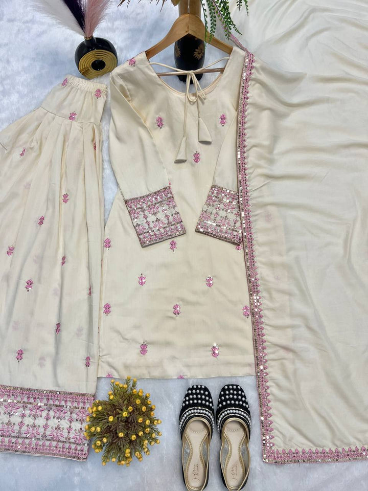 New Launching Đěsigner Party Wear Look top with farshi salwar*