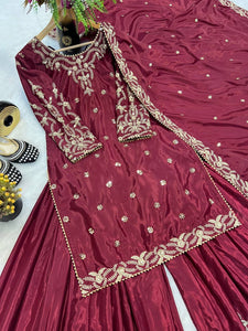 Kurti And sharara With Dupatta