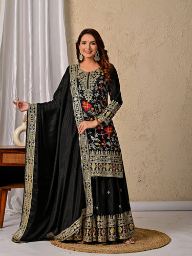 Launching New Designer Party Wear Look Top , Sharara Plazzo  and Dupatta