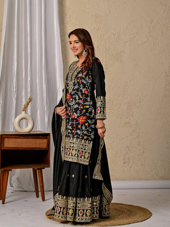 Launching New Designer Party Wear Look Top , Sharara Plazzo  and Dupatta