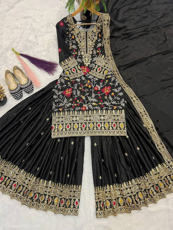 Launching New Designer Party Wear Look Top , Sharara Plazzo  and Dupatta