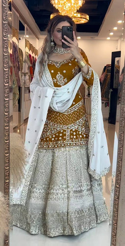 Top And Lahenaga with dupatta