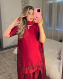 Launching New 👗 Đěsigner Party Wear Look top with farshi salwar*