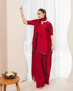 Launching New 👗 Đěsigner Party Wear Look top with farshi salwar*