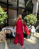 Launching New 👗 Đěsigner Party Wear Look top with farshi salwar*