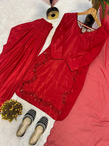Launching New 👗 Đěsigner Party Wear Look top with farshi salwar*