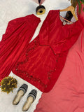 Launching New 👗 Đěsigner Party Wear Look top with farshi salwar*