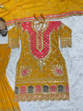 Top And Plazzo with Dupatta