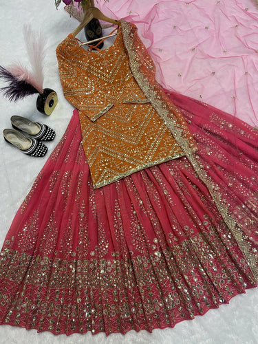 Top And Lehanaga With Dupatta