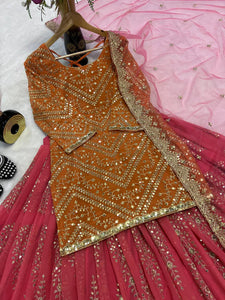 Top And Lehanaga With Dupatta