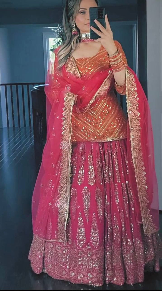 Top And Lehanaga With Dupatta