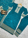 Presenting New Designer Long Pakistani Suit Top , Pant and Dupptta In Fancy Style