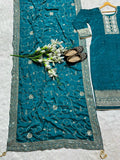 Presenting New Designer Long Pakistani Suit Top , Pant and Dupptta In Fancy Style