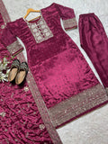 Presenting New Designer Long Pakistani Suit Top , Pant and Dupptta In Fancy Style