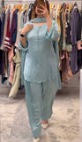 New Launching Đěsigner Party Wear Look top with farshi salwar