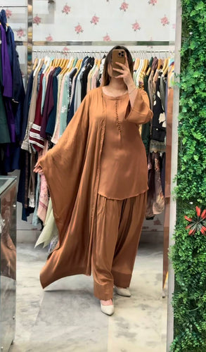 New Launching Đěsigner Party Wear Look top with farshi salwar