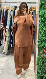 New Launching Đěsigner Party Wear Look top with farshi salwar