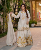 Top And Sharara With Dupatta