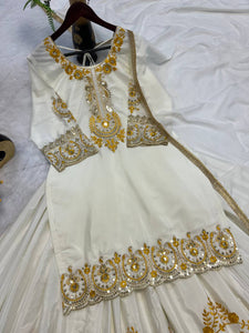 Top And Sharara With Dupatta