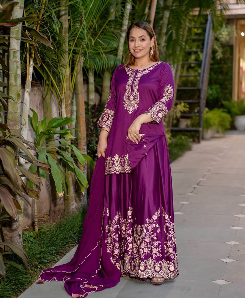 Top And sharara with Dupatta